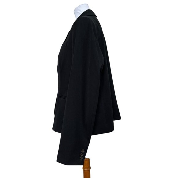 J. Crew Original Schoolboy Blazer Jacket Womens XXL Black Career K2899 Academia - Picture 3 of 6